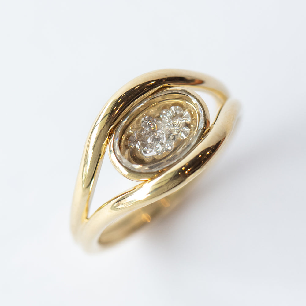 Cascavel Oval Diamond Shaker Ring