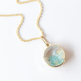 Paraiba Tourmaline and Opal Round Shaker Necklace