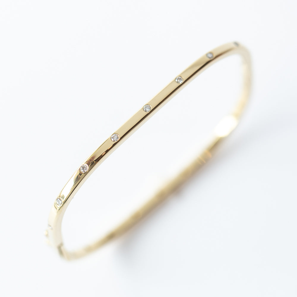 Petite Stacking Diamond Bangle Bracelet
