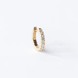 Medium Diamond Huggie Hoop Earring (Single)