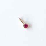 Bezel Set Ruby Charm