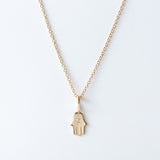 Midi Bitty Diamond Hamsa Charm