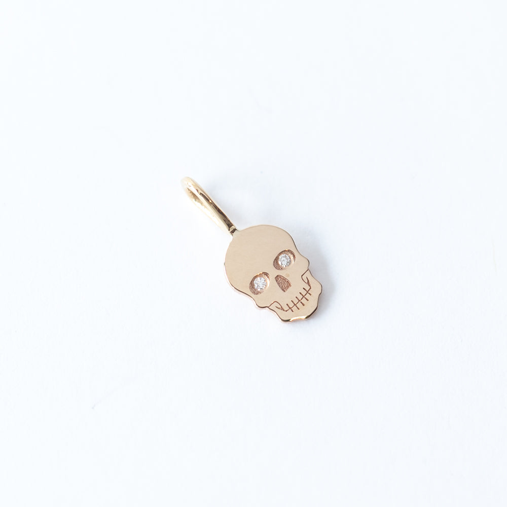 Midi Bitty Skull with Diamond Eyes Charm