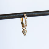 Classic Diamond Bezel Earring Charm (Single)