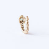 Diamondback Emerald Snake Hoop Earring (Single)