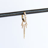 Long Love Explosion Diamond Starburst Earring Charm (Single)