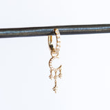 Make a Wish Small Crescent Moon and Star Earring Charm (Single)