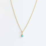 Bezel Set 3mm Turquoise Charm