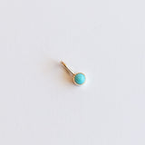 Bezel Set 3mm Turquoise Charm