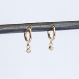 Zoe Chicco | XS Huggie Hoop Earrings with Diamond
