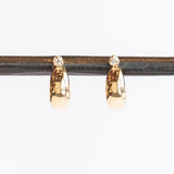 Diamond Thin Aura Huggie Hoops