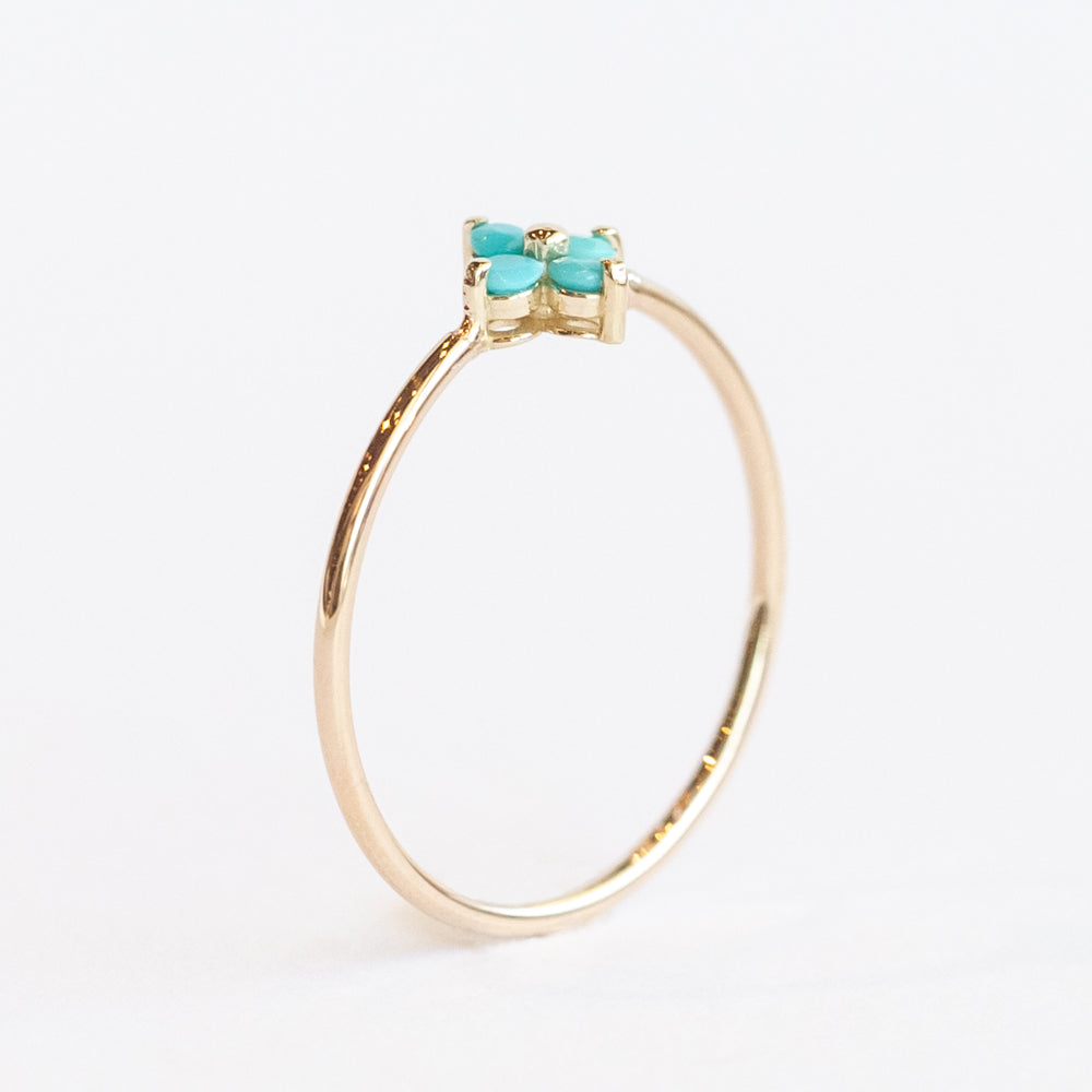 Turquoise Quad Ring