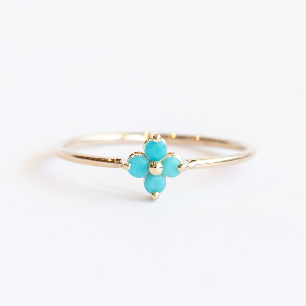 Turquoise Quad Ring