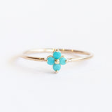 Turquoise Quad Ring