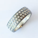 Gypsy Rounded Diamond Ring, 6mm