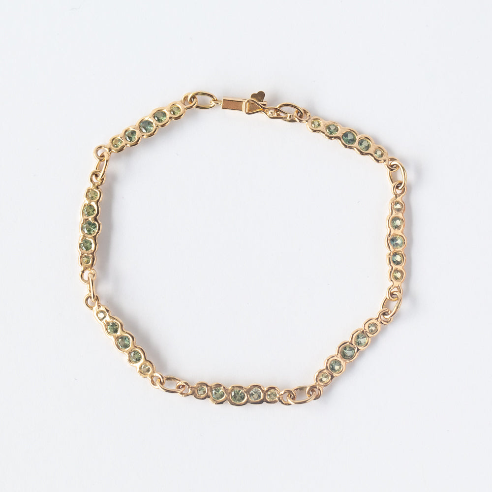 Seafoam Green Sapphire Bracelet