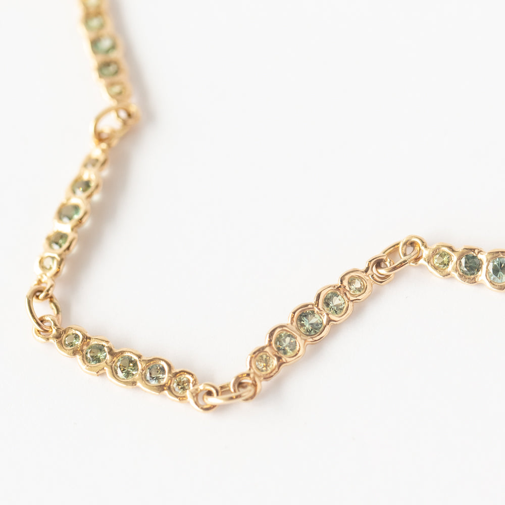 Seafoam Green Sapphire Bracelet