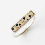 Dalmatian Jasper Stacker Ring