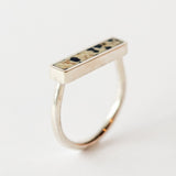 Dalmatian Jasper Stacker Ring