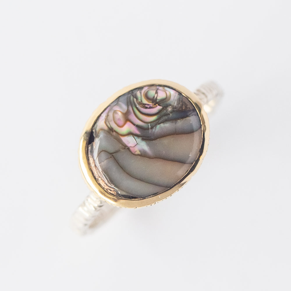 Oval Abalone Ring