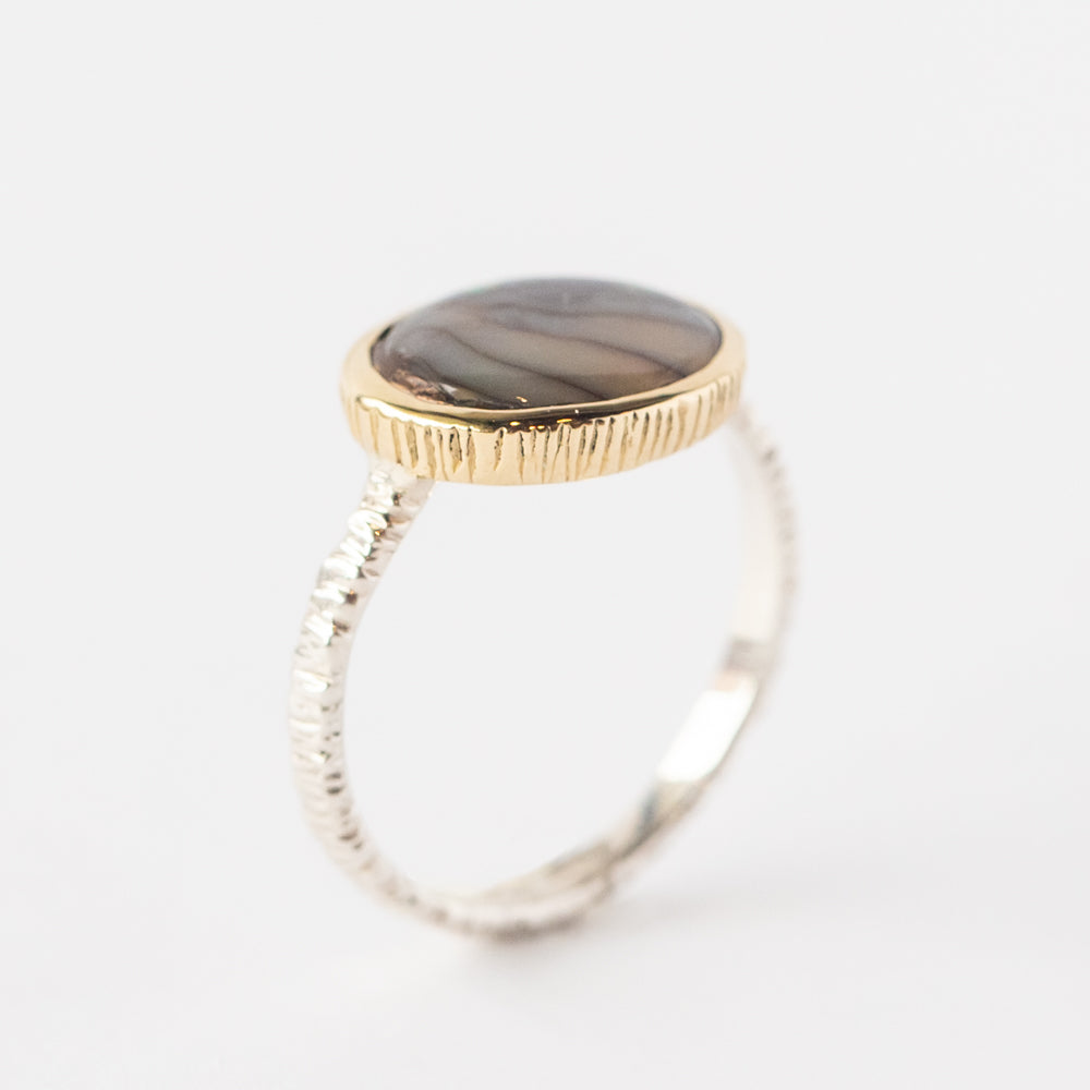 Oval Abalone Ring