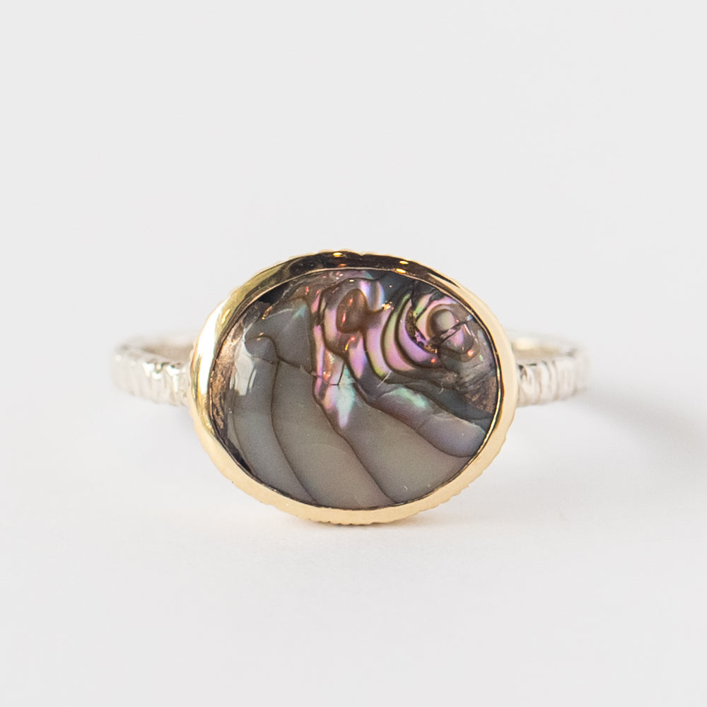 Oval Abalone Ring