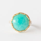 Large Round Amazonite Ring