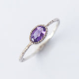 Oval Amethyst Ring