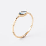 Oval Aquamarine Ring