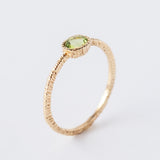 Oval Peridot Ring