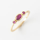 Three-Stone Ruby Ring