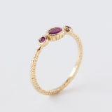 Three-Stone Ruby Ring