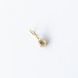 Antique Rose Cut Pear Diamond Basket Charm