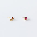 Floret Pink Sapphire Mismatched Earrings