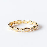 Opal and Diamond Eternity Ring