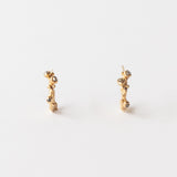 Mini Mixed Diamond Hoop Earrings