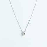 Salt & Pepper Diamond Solitaire Necklace