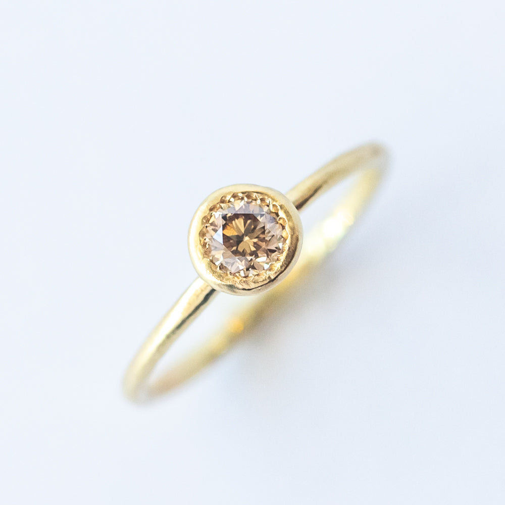 4mm Brown Diamond Kindred Ring