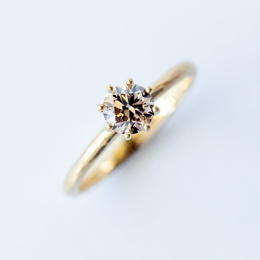 5.6mm Brown Diamond Blooming Ring