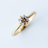 5.6mm Brown Diamond Blooming Ring
