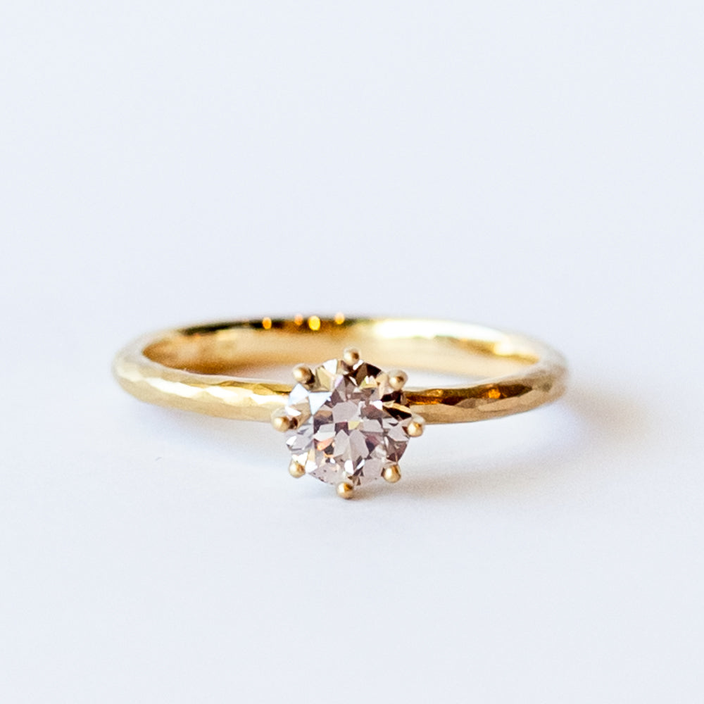 5.6mm Brown Diamond Blooming Ring