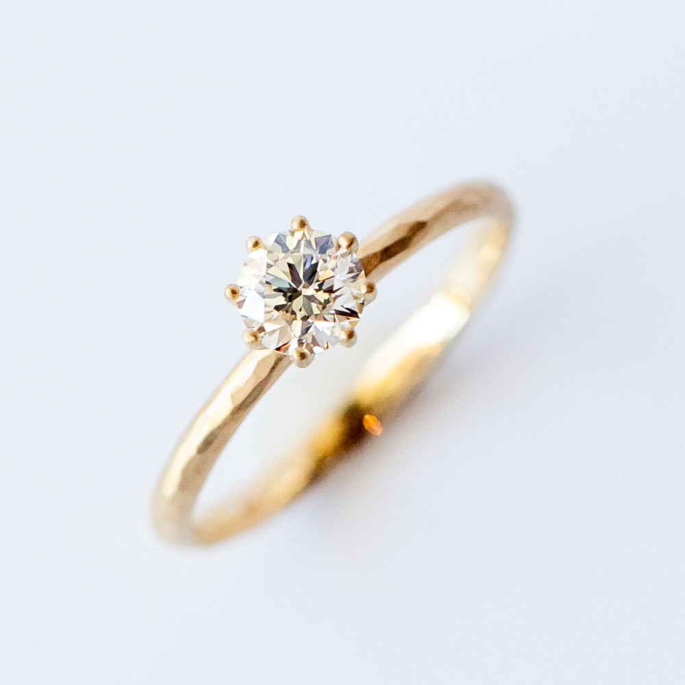 5mm White Diamond Blooming Ring