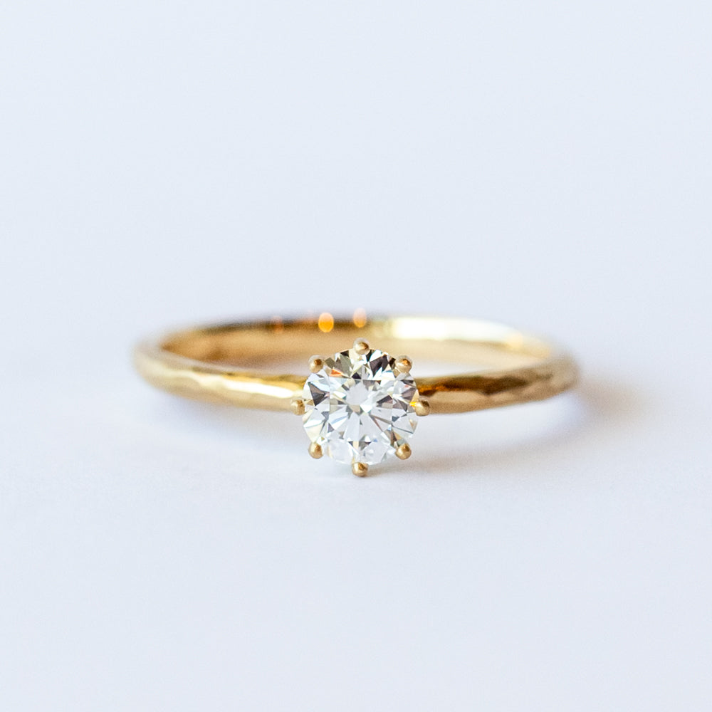 5mm White Diamond Blooming Ring