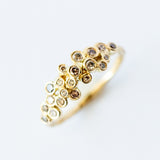 Brown Diamond Cluster Ring