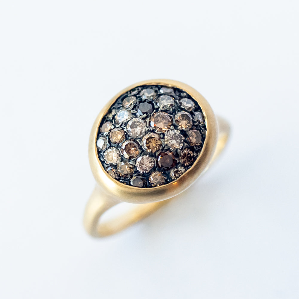 Brown Diamond Galaxy Ring