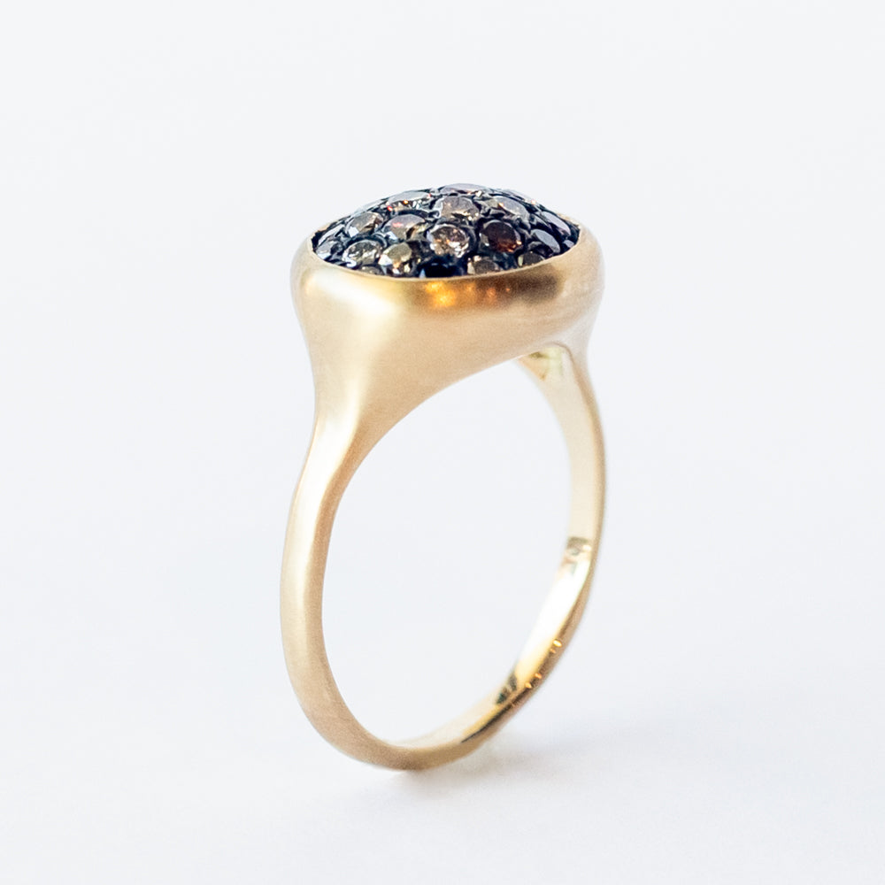 Brown Diamond Galaxy Ring