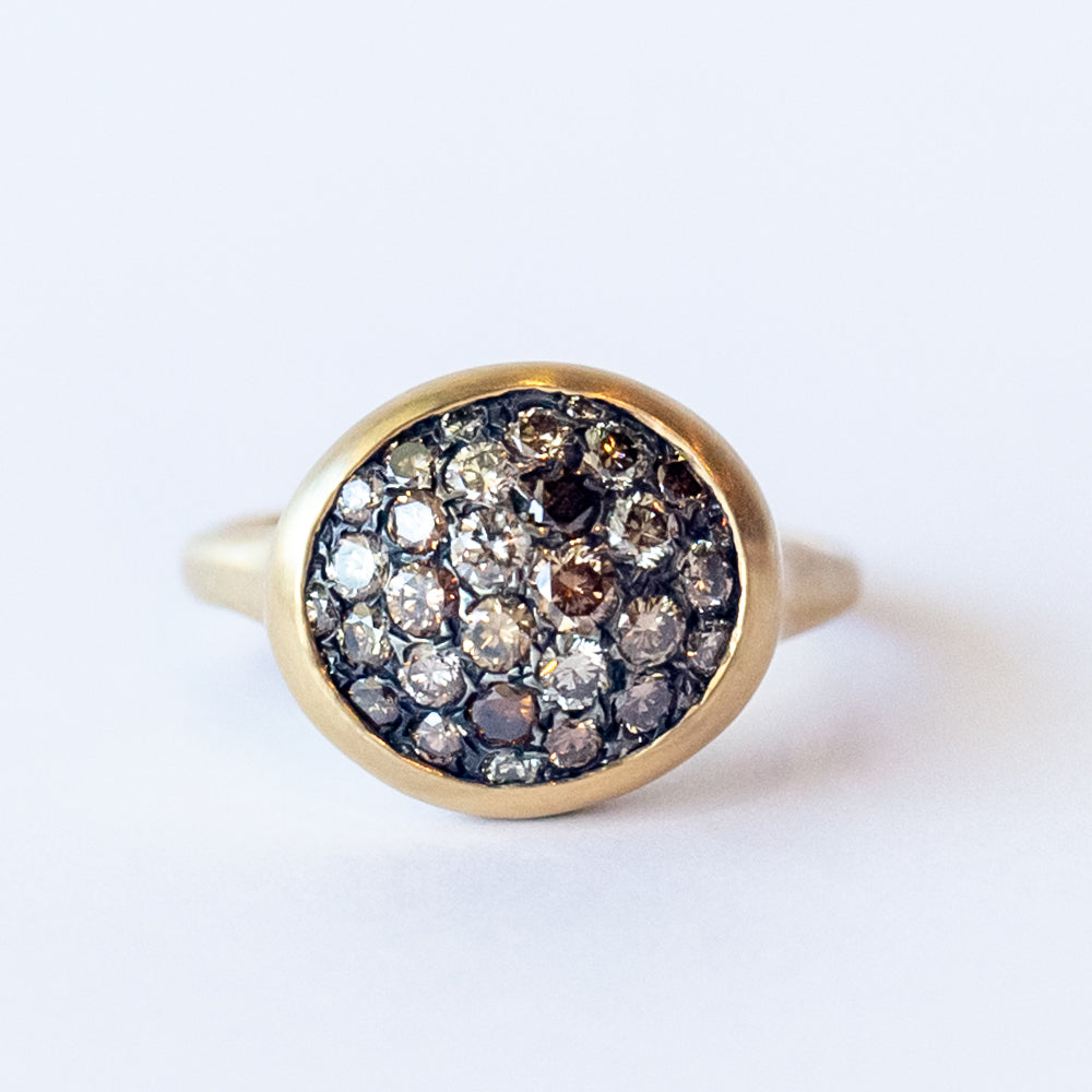 Brown Diamond Galaxy Ring