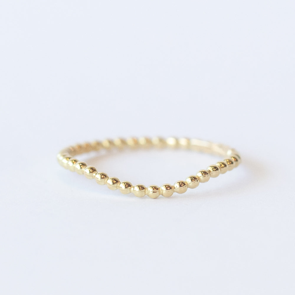 Curved Beaded Contour Band