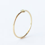 Tiny Round Rustic Diamond Ring