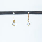 Tiny Teardrop Tanzanite Drop Earrings
